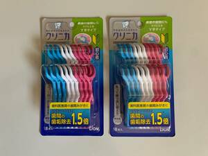 ライオン LION [クリニカアドバンテージ デンタルフロス Y字タイプ 18本入り] × 2個セット（36本）歯間ブラシ