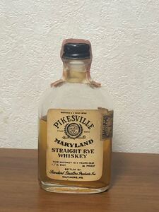 Pikesville パイクスビ Rye ウィスキー　ミニボトル Miniature Whisky 外観の傷液漏れあり山崎余市宮城峡ニッカサントマッカラン