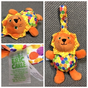 送料200円～ ぬいぐるみ エリックカール ライオン ベビーカー ガラガラ ラトル ERIC CARLE 赤ちゃん ベビー用 