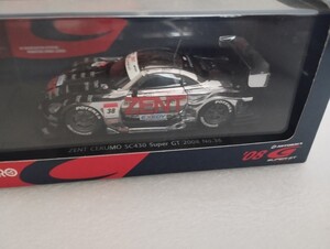 EBBRO 1/43 SUPER GT500 ZENT CERUMO SC430 2008 No.38 BLACK/SILVER エブロ