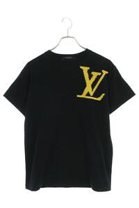 ルイヴィトン LOUISVUITTON 19SS RM191 LVO HGY97W サイズ:XXS LVロゴブロックプリントTシャツ 中古 NO05