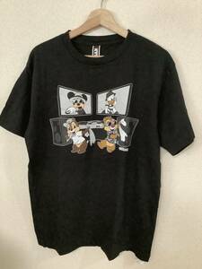 KTM ケツメイシ　15周年　DISNEY ディズニーコラボ　キャラクタープリントTシャツ　邦楽　古着　ブラック