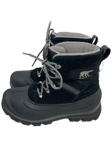 SOREL◆レースアップブーツ/25cm/BLK/スウェード/NM2737-010