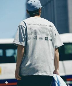 美品☆ジャーナルスタンダード『THE NORTH FACE / ノースフェイス』Historical ロゴTシャツ　グレー　L