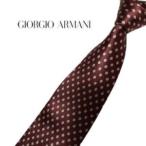 GIORGIO ARMANI ネクタイ ドット風柄 ジョルジオアルマーニ USED 中古 m1034