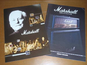 【カタログのみ】“Marshall Amplification”2002＆2003年度版カタログ！2冊セット！プライス・リスト付！マーシャル・アンプ”