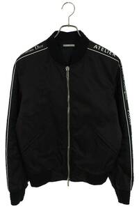 ディオールオム Dior HOMME 18AW 863C439A3962 サイズ:48 アトリエロゴテープボンバージャケット 中古 SB01