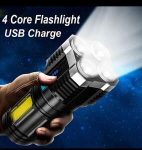 LED 懐中電灯USB 充電方式v