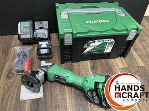 ●【未使用品】ハイコーキ HiKOKI MB36DB(2XPZ) コードレス面取り機 曲線用 36V 2.5Ah バッテリー×2・充電器・ケース・ハンドル付