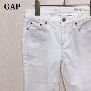 ギャップ GAP1969 フルレングス ストレート ホワイトデニム