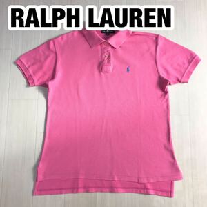 RALPH LAUREN ラルフローレン 半袖ポロシャツ 160 ピンク 刺繍ポニー ユース