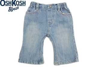 KJ42★美品★送料無料★OSH KOSH オシュコシュ★デニムジーンズ クロップドパンツ 70