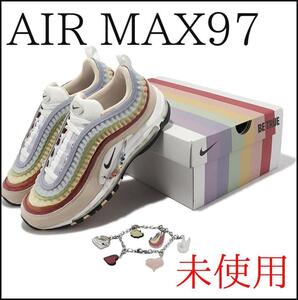 【未使用】ナイキ エアマックス 97 "ビー トゥルー" AIR MAX97　ハイテクスニーカー　カラフル　チャーム　28㎝　レインボーカラー