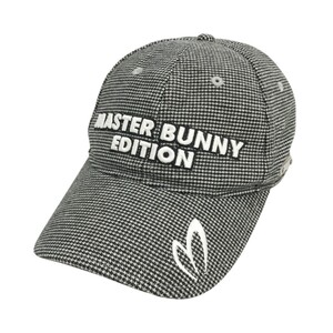 MASTER BUNNY EDITION マスターバニーエディション キャップ 千鳥柄 ブラック系 FR [240101321849] ゴルフウェア