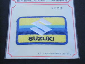 ★昭和 レア レトロ【SUZUKI】スズキビンテージ刺ワッペン超希少 自動車 バイク オートバイ★