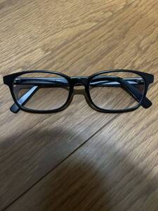 JINS ブルーライト40%カットメガネ　黒色ブラックウェリントン Jasper Morrison OPTICAL Wellington眼鏡 PCメガネ定価1万以上