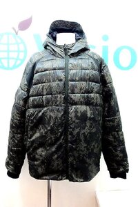 W*ギャップ GAP Fit カモフラ 迷彩柄 PRIMALOFT 中綿 ダウンジャケット メンズ XL カーキ kz4418195145