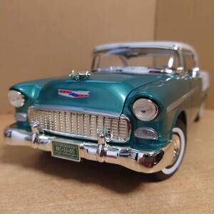 1/18 シボレーベルエアクーペ 1955 グリーンツートン Chevy Bel Air モーターマックス製