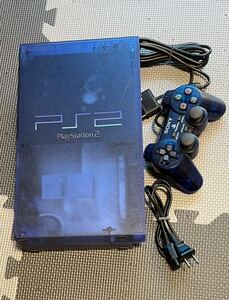 ソニー　PS2 本体　SCPH-37000 オーシャンブルー　88円スタート！　動作品　コントローラー有り