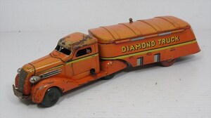 [珍品]DIAMOND TRUCK/ダイアモンドトラック ブリキ ゼンマイ ビンテージ ディスプレイ 小物入れ 雑貨