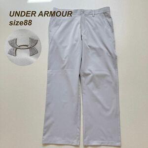 アンダーアーマー UNDER ARMOUR ゴルフ パンツ W88サイズ メンズ ゴルフウェア ストレッチパンツ ライトグレー系