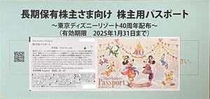 東京ディズニーランド 東京ディズニーシー 株主優待券 2枚 2025年1月31日迄 パークチケット ペア②