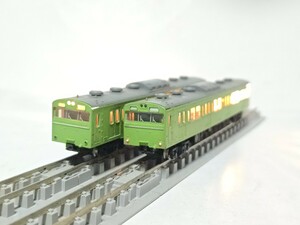 クハ103 ウグイス 2両 KATO カトー 4001-3 国鉄 103系 直流 通勤形 電車 クハ103 ATC付 山手線 室内灯入り ライトOK