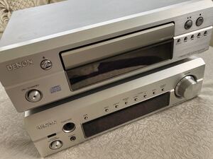 DENON CDプレーヤー DCD-F101 & AM&FMチューナー内蔵レシーバーアンプ DRA-F101 ジャンク品