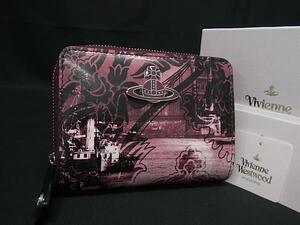 ■新品■未使用■Vivienne Westwood ヴィヴィアンウエストウッド オーブ パテントレザー 二つ折り 財布 ウォレット ボルドー系 BI5252