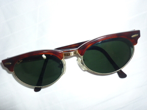 ■美品 廃盤 1970年代■レイバン 『CLUBMASTER（クラブマスター）』 B&L RAY-BAN USA製 BAUSCH & LOMB ダークグリーン