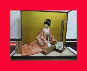 :即決【人形館】「琴を弾く女性O-364」衣装人形・市松人形〝衣〟
