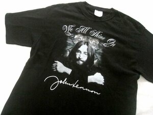 コピーライト入り ジョンレノン JOHN LENNON TシャツM　00年ヨーコオノレノン Hanesヘインズボディ THE BEATヴィンテージTシャツLES