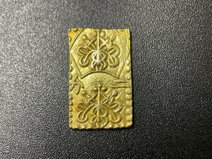 SM0701-27　コンビニ決済のみ　明治二分金　3.1g　古銭　貨幣　硬貨　日本　時代物　