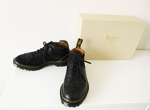 エンジニアードガーメンツ★税込定価 58,320円★ EG×Dr. Martens - Church Lace Low Boot / Suede Combo/ Black【US7】★英国製モデル