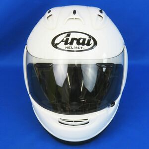 佐百R8573◆ アライ/Arai【フルフェイス ヘルメット『RX-7 RV SNELL ホワイト』サイズ XL 61-62cm未満】バイク用/日本製/白