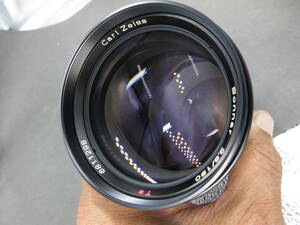 美品　コンタックス CONTAX Carl Zeiss Sonnar T* 180mm F2.8 AEG ゾナー　フード内蔵レンズ
