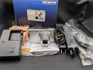 稼働品 1円スタート！美品 保管品【OLYMPUS μ 1060 シルバー】オリンパス ミュー ブランド デジタルカメラ デジカメ コンパクト カメラ