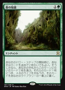 MTG ■緑/日本語版■ 《森の知恵/Sylvan Library》★FOIL★ エターナルマスターズ EMA