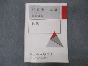 VN04-098 アガルートアカデミー 行政書士試験 2022 総合講義 民法 20S4D