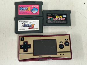 1134h 任天堂 Nintendo GAME BOY micro ゲームボーイミクロ ソフト ミスタードリラー A 逆転裁判 モノポリー EX