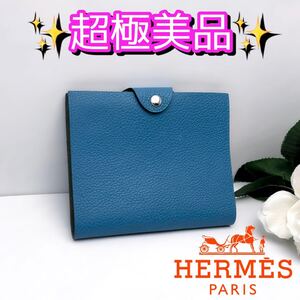 【入手困難】HERMES エルメス ブルージーン 手帳カバー 青