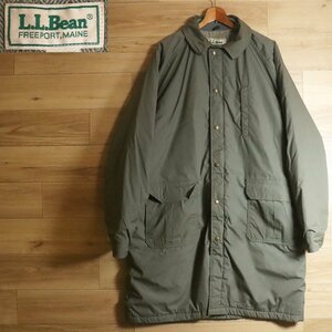 K5S/R6.26-4　80s　ビンテージ　USA製　L.L.Bean　エルエルビーン　ストームコート　ポリコットン　XL　アウター　古着　ヴィンテージ