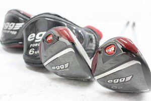 【行董】PRGR EGG RED ユーティリティウッド 6 UT 24.0° 5 UT 21.0° M37 R N.S.PRO ヘッドカバー付き AZ925BOT51