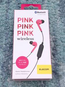 ◎0611u1319　ELECOM カナルタイプヘッドホン pink!pink!pink! LBT-HPCP31MPXP1