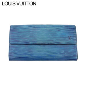 ルイ ヴィトン 長財布 ファスナー付き 財布 レディース メンズ ポシェットポルトモネクレディ M63575 エピ LOUIS VUITTON 中古