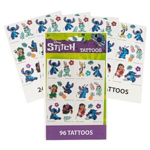 送料込 スティッチ タトゥー シール 4シート 96個入り 18373 TATTOO キッズタトゥー stitch ディズニー disney キャラクター グッズ