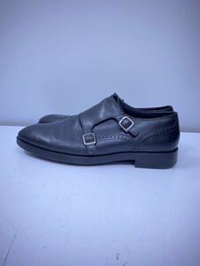 COLE HAAN◆ダブルモンクストラップ/ドレスシューズ/UK9.5/BLK/C24164