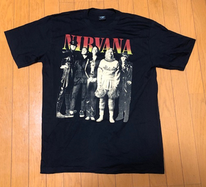 激レア NIRVANA ニルバーナ USA製 デッドストック Tシャツ XLサイズ バンドT 27　バンドＴシャツ