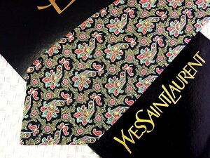 【在庫処分セール】●特売●FK0058●【YSL】サンローラン【ペイズリー 柄】ネクタイ●