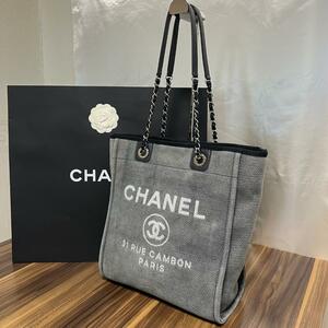 ★極美品 シールあり★CHANEL シャネル トートバッグ ドーヴィル チェーンバッグ